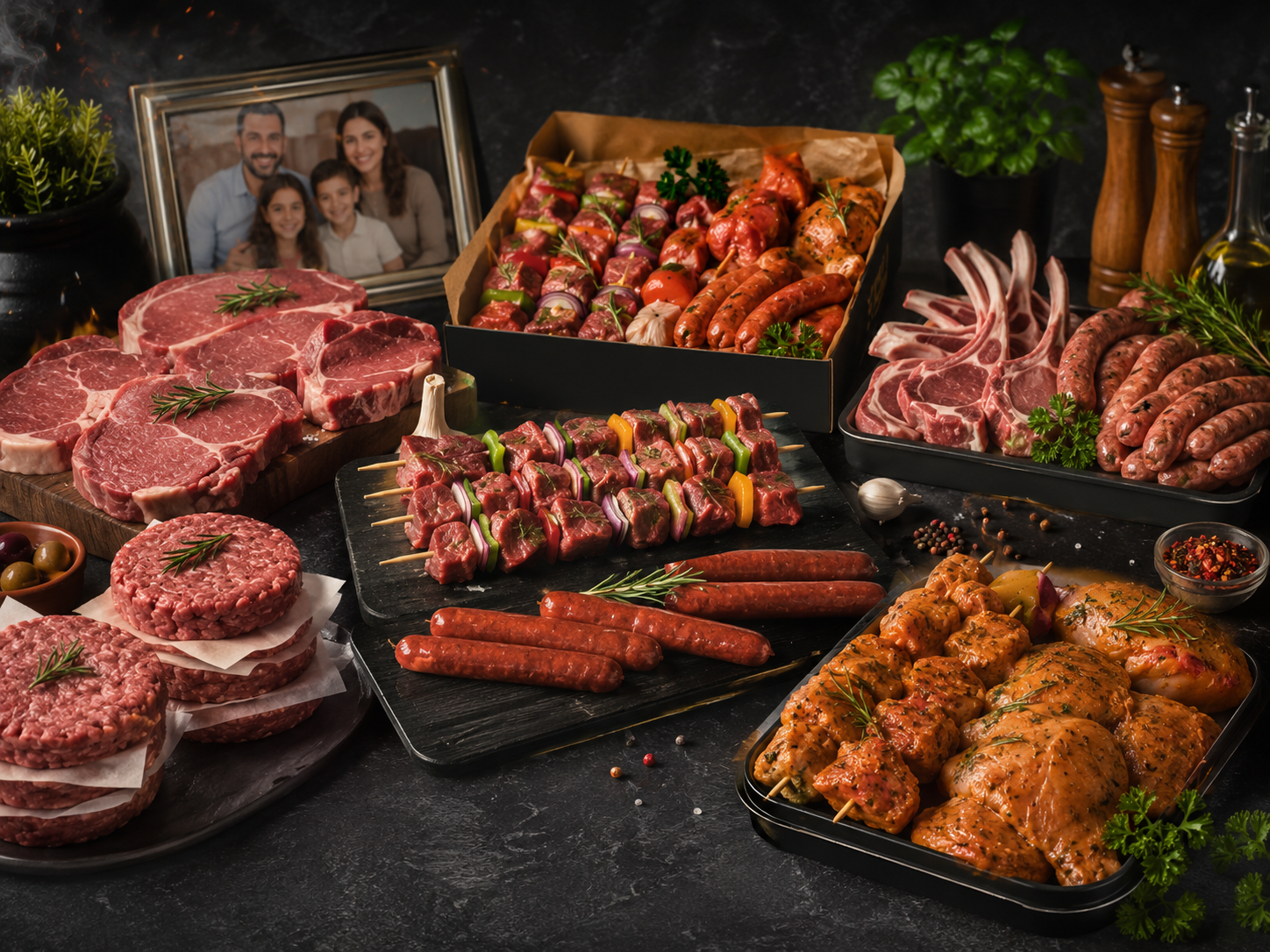 Produits barbecue et packs famille